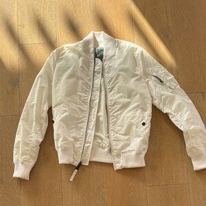 White Bomber Jacket
